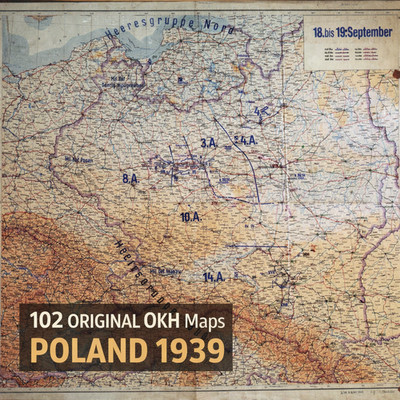 Poland 1939 Lage Ost Situation Maps   German Army WW2 OKH Campaign Maps (102)
