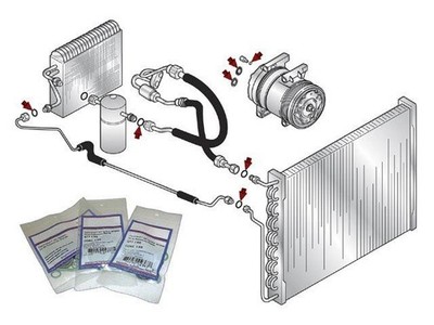 UAC A/C System Seal Kit fits Toyota Land Cruiser 1967-1988 76YXFV