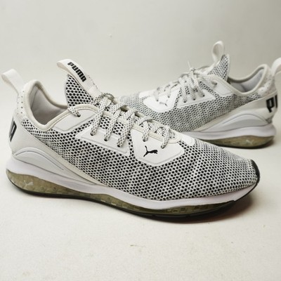 EUC! Puma Cell Descend Mens Size 9.5 White Gray Athletic Running Shoes Sneakers