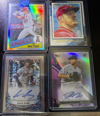 Lot Mike Trout!  2024 Bowman Sterling Jace Jung Prospect Auto PA-JJ Bubic MORE!