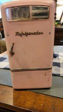 Rare 1950's Metal Dollhouse Refrigerator