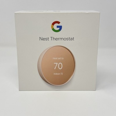 Google Nest Thermostat G4CVZ Smart WiFi Programmable Sand Rose Pink Tested