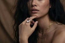 Rose Quartz Ring Anemone 14k Gold Filled Pear Shape Teardrop Cut