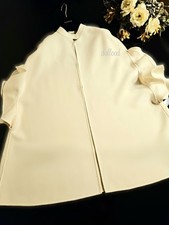 VALENTINO Valentino Frill Cape Coat 42 6 Ivory