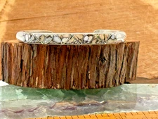 Sibert & Juanita Kallestewa Zuni Sterling Jasper  Inlay Cuff Bracelet--TB627.25