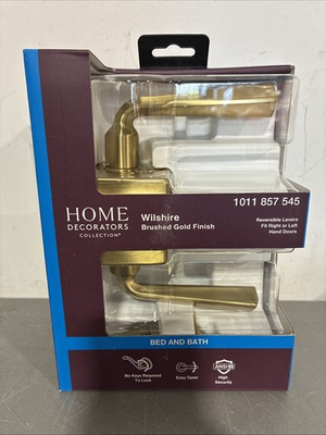#ad Home Decorators 1011 857 545 Wilshire Brushed Gold Bed Bath Lever $25.99