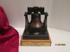 Circa 1970's Philadelphia Liberty Bell replica  gift of Mayor Frank Rizzo plaque