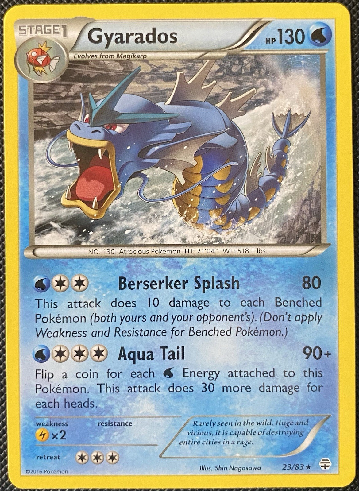 Gyarados 23/83 Generations Regular - Pokémon Card