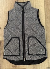 J. Crew | Black and White Quilted Herringbone...