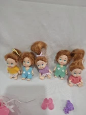 TYCO QUINTS Sunny Time With Magic Playset Dolls Full Set of 5 Vintage