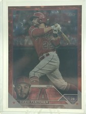 2023 Topps Series 2 David Fletcher #636 Orange Foil /299