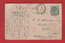 Arthog & Dolgelly Merionethshire - Single circle postmark 1905 - Cadre Idris