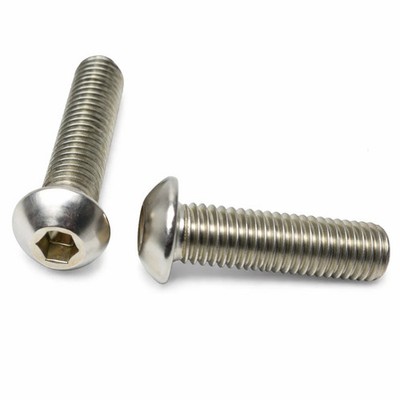 BULK BOX! #10-24x3/4'' Button Socket Caps Coarse Stain A2 2500pcs