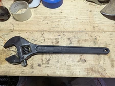 Vintage 16" Craftsman Adjustable Forged Steel Cresent Wrench USA 44606