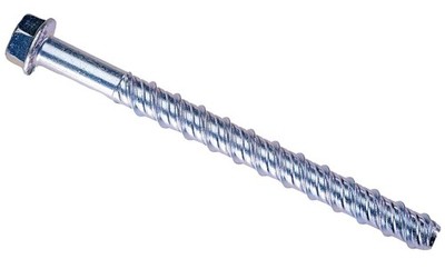 CONFAST  LDC385 3/8'' x 5'' Zinc Plated Large Diameter Concrete Screw