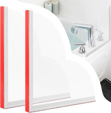 Shower Splash Guard, Large Splash Guards for Bathtub, Self-Adhesive Shower Corne