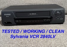 Sylvania VCR Player 2870LV TESTED / WORKING / CLEAN VHS PLAYER (no remote)