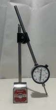 Starrett No. 657D Indicator Positioner & Holder Magnetic Base/Dial Indicator VTG