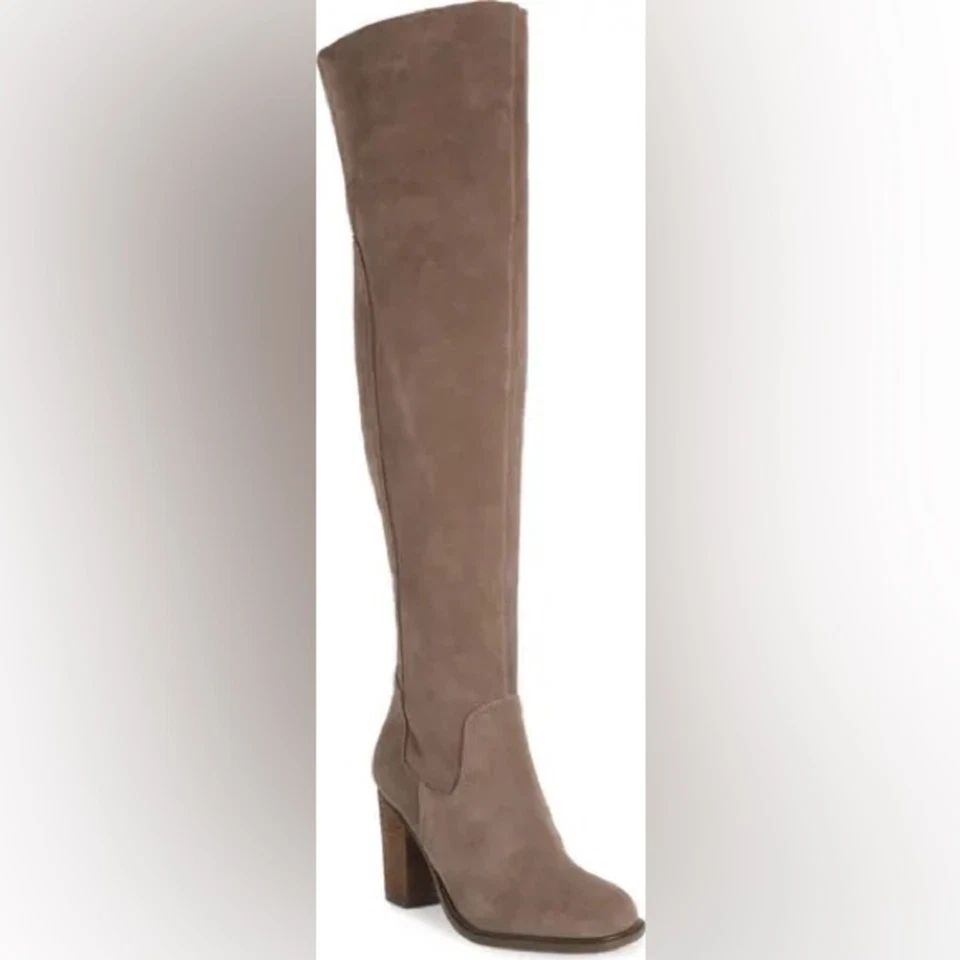 NUEVO EN CAJA Botas por encima de la rodilla Kelsi Dagger Brooklyn Logan Taupe para mujer en talla 9,5 Foto 2 de 4
