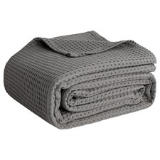 100 Cotton Blankets for Bed - Waffle Weave Blankets for Summer, Lightweight ...