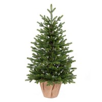 artplants Deko Tannenbaum Espoo, Jutesack, 90Cm, Ø55Cm