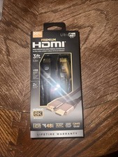 Ultra Pro 3ft Premium HDMI Ultra High Speed Ethernet Braided Audio Video Cable