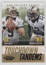2013 Contenders Touchdown Tandems Black 8/10 Drew Brees Marques Colston #7 0c3