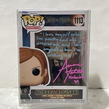 Anne Yatco Signed Quote Nobara Kugisaki Funko Pop 1113 Jujutsu Kaisen