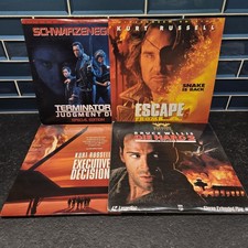 Lot Of 4 Laserdisc Action Movies Arnold Bruce Willis Kurt Russell T2 Die Hard 2