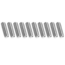 10Pcs 1/2"-13 Fully Threaded Rod 1.8" Length Stainless Steel Thread Screw