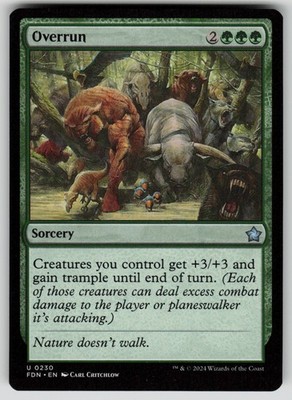 Overrun Uncommon Foundations 230 MTG Near Mint 2024