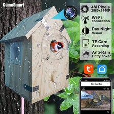 4MP Bird Camera WIFI Parrot Box House Breed Home Night Vision Recording Micropho