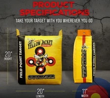 Morrell Yellow Jacket 19LB Portable Stinger Adult Field Point Archery Bag Target
