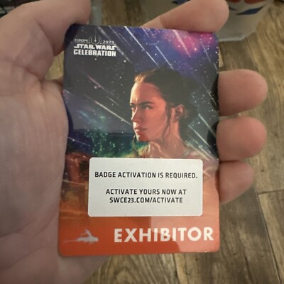 Star Wars Celebration 2023 London Exklusiver Ausstellerpass unbenutzt/ungestocht