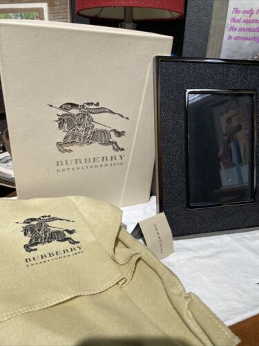 Vintage Burberry Picture Frame Signature Plaid Hold 4 X 6. Never Used