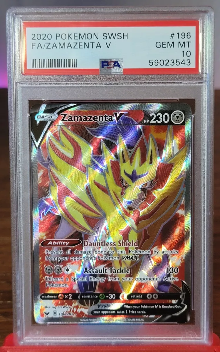 2020 Pokemon Japanese Sword & Shield Shiny Star V Full Art Double Rare  Holofoil #139 Zamazenta V - BGS GEM MINT 9.5 on Goldin Auctions