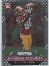 2015 Prizm Football #245 Jamison Crowder NEW YORK JETS Rookie Card 21. rookie card picture