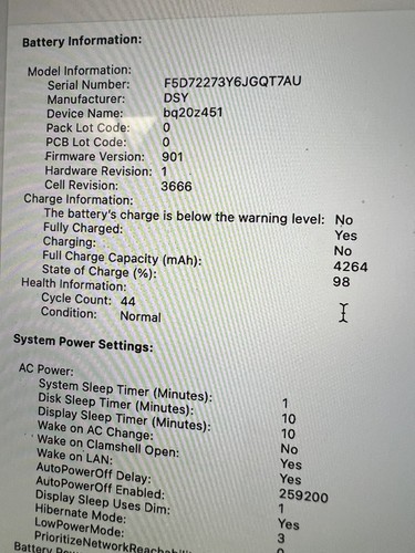 Apple Macbook Pro Mid 2017 13" A1708 I5 8GB 256GB Space Gray Low Battery Cycles - Picture 3 of 4