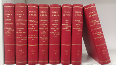 Theatre de Moliere 8 Tomi Libraire des bibliophiles 1876