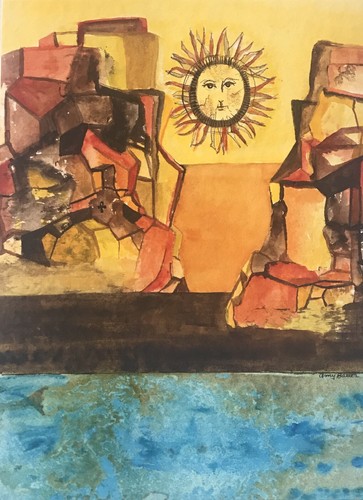 Arte de pintura en acuarela original de rafting en el río Gran Cañón Arizona - Imagen 4 de 8