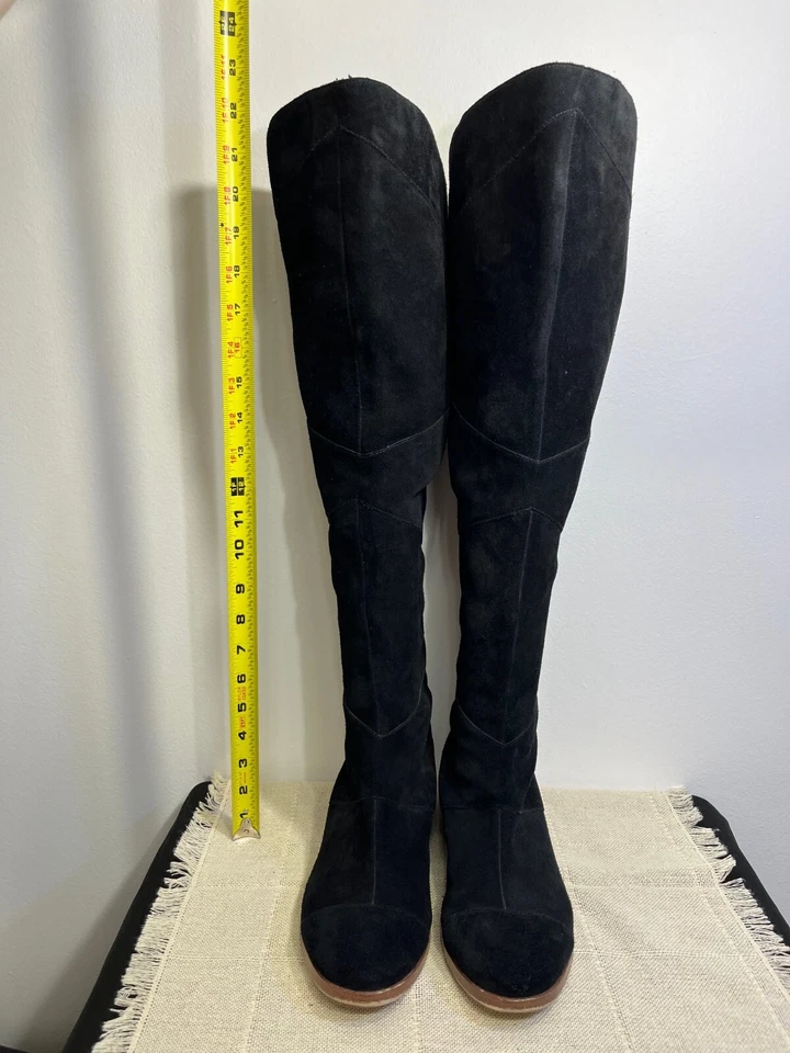 SOLE SOCIETY Women’s Black Suede Over-the-Knee Boots | TIFF Style | Size 9 Chiс - Image 2 of 4