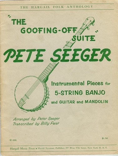 Songbook - Pete Seeger Goofing Office Series, Banjo, Guitar & Mandolin - Older