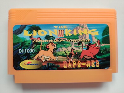  Lion King 3: Timon & Pumbaa - RARE Famicom Famiclone Nes Cartridge