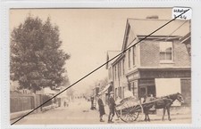 WHITCHURCH  Hampshire Winchester Street by Corner Shop / Horse Drawn Mil Cart