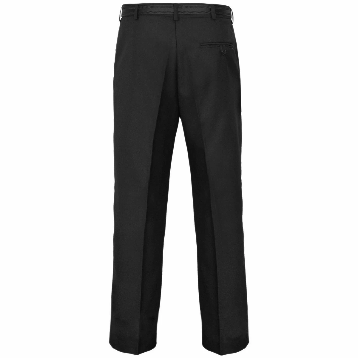 Mens Formal Casual Work Black Trousers size 30-50 Waist 27 29 31  inside Leg