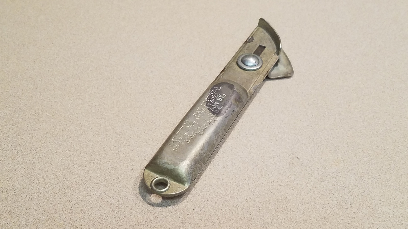 Vintage Kutto Early Utility Knife Box Cutter Chicago Razor USA The