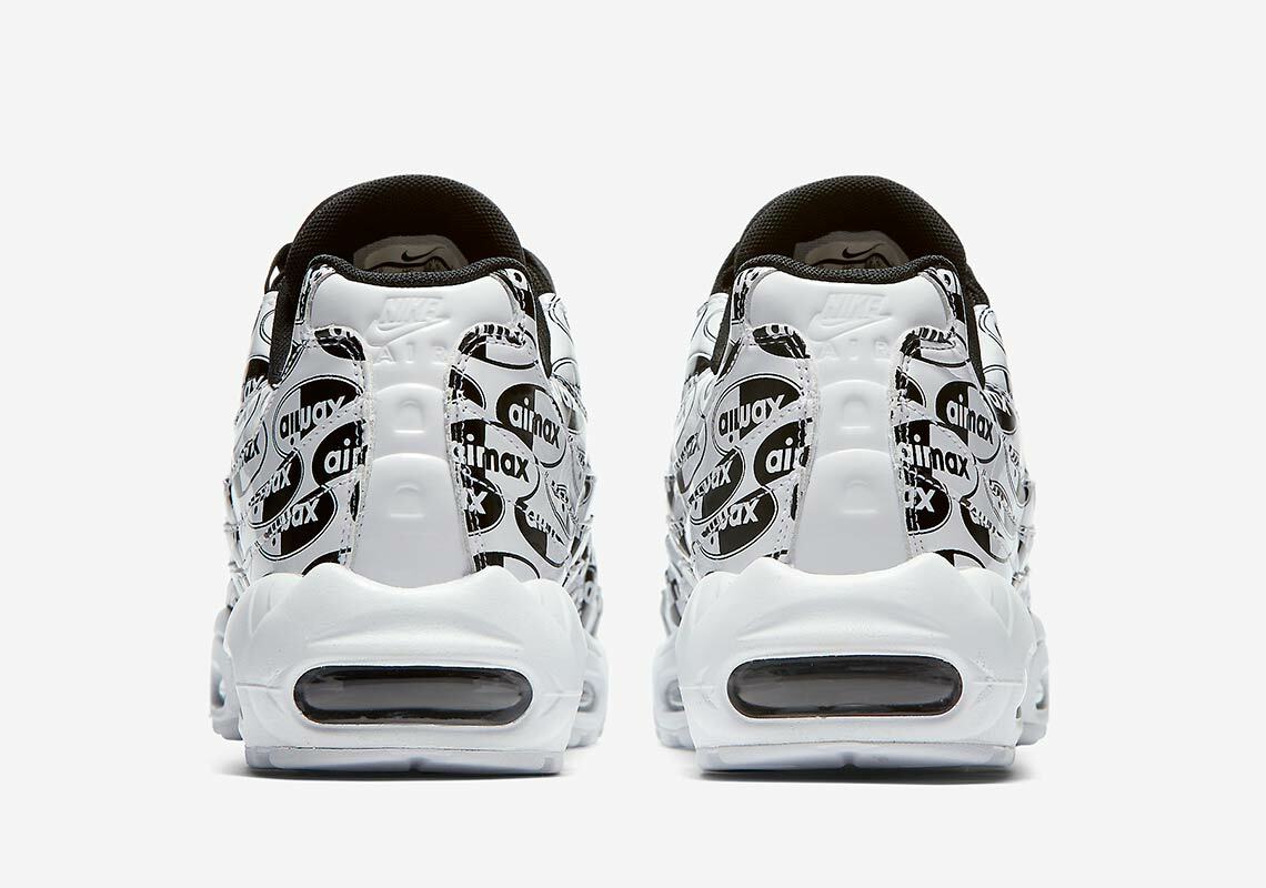 Nike Air Max 95 QS All Over Logo Pack White Black JDI 538416 Nike Air Max 95 QS All Over Logo Pack White Black JDI 538416