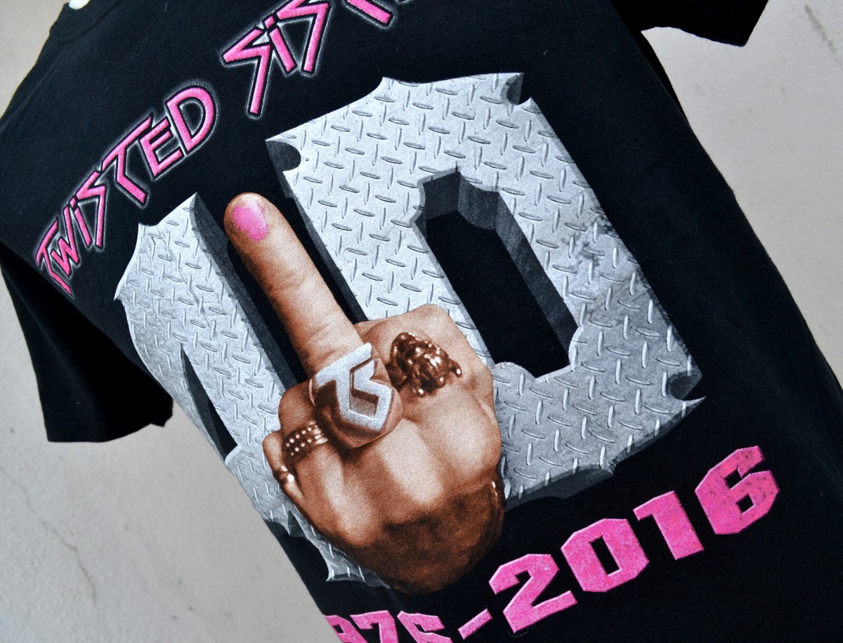 Twisted Sister Shirt 40 Rockin Years and F*ck It! Size Twisted Sister Shirt 40 Rockin Years and F*ck It! Size