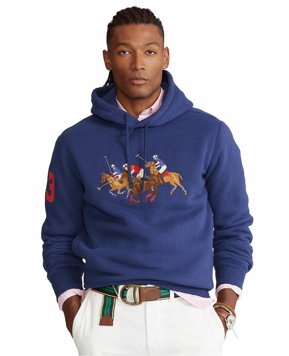 【Polo Ralph Lauren】★パーカー★ Men's Big & Tall Hoodie POLO RALPH LAUREN Men's Big & Tall Triple-Pony Crest Fleece