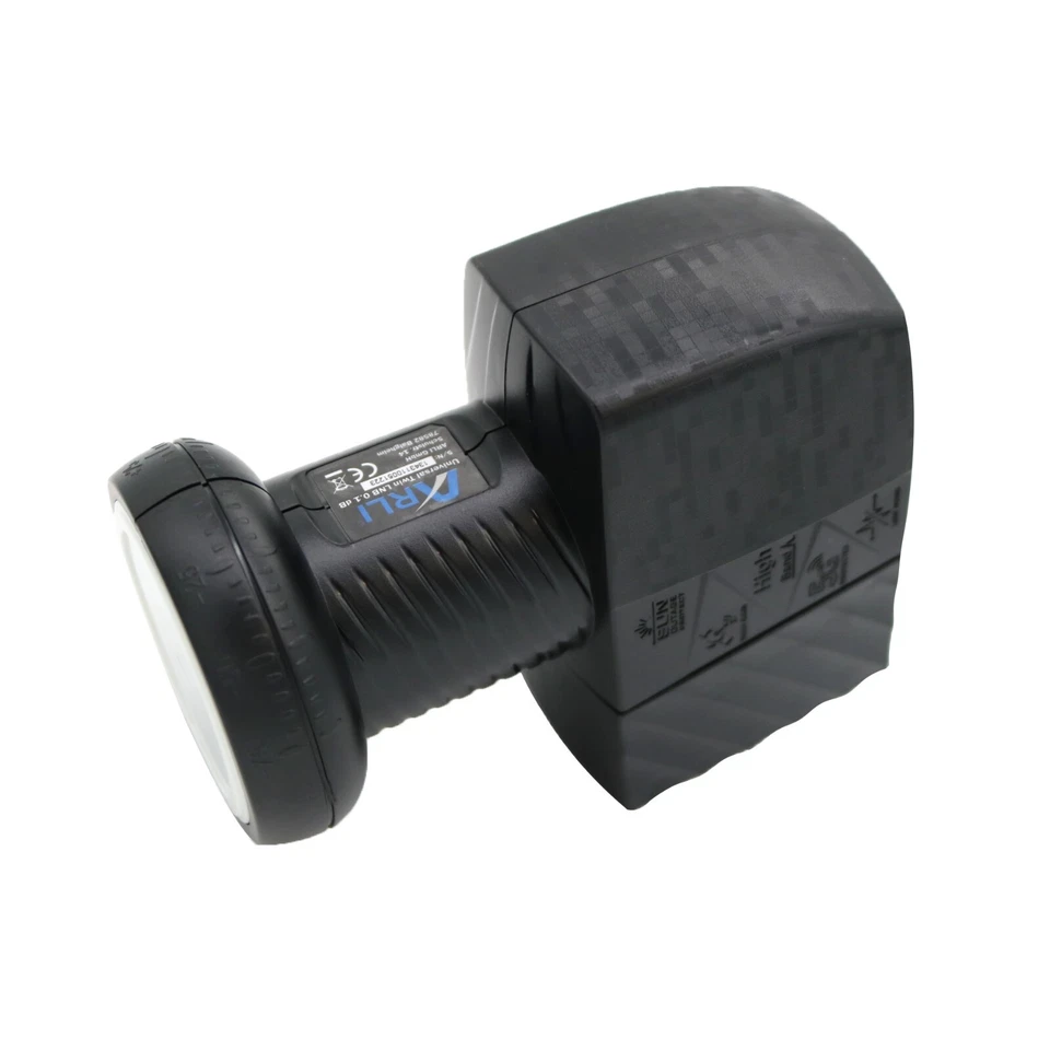 Twin LNB Sat 2 Teilnehmer Wettertschutz 4K Digital  vergoldet HD UHD 0,1 dB Lmb - Bild 4 von 4